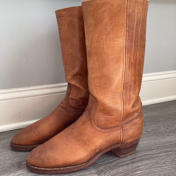 60s/70s Vintage Black Label Frye Boots. - Picture 4 of 9